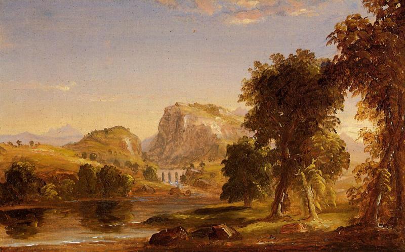 Sketch for Dream of Arcadia, Thomas Cole